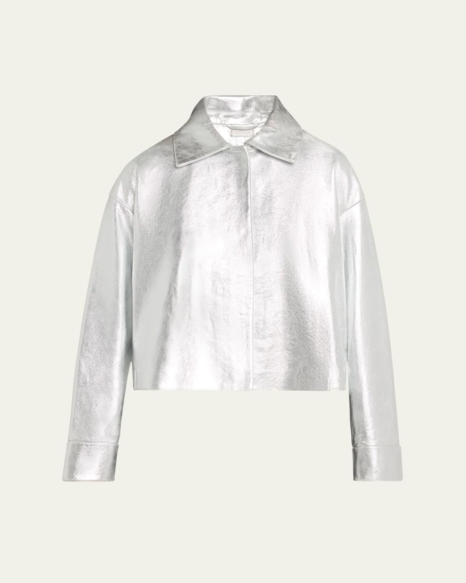Joel Metallic Leather Jacket